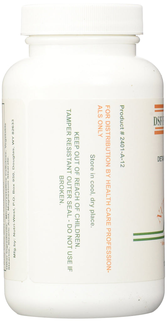 Nutri-West DSF tablets close-up showing easy-to-swallow tablets.