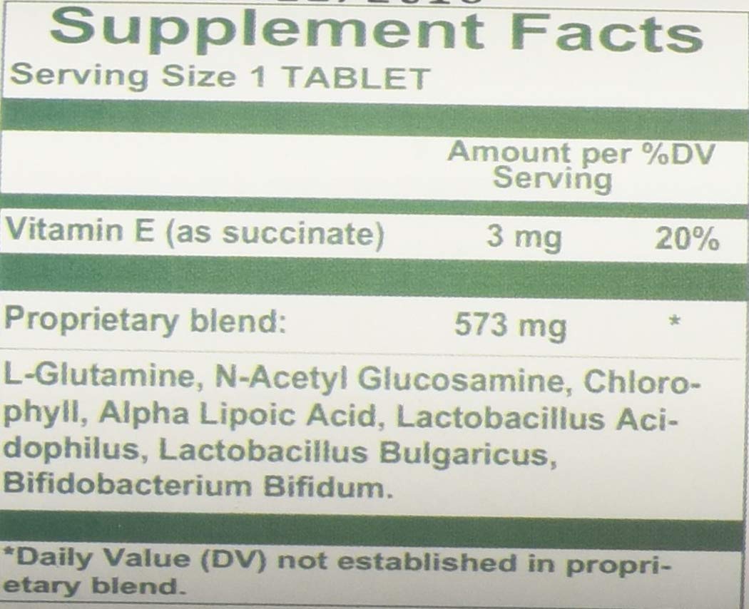 Nutri-West L-Glutamine Plus label close-up highlights 90 tabs for routine.