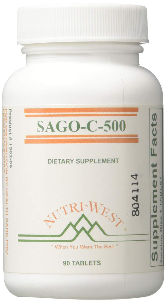 Nutri-West Sago-C-500 tablets for daily wellness routine.