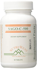 Nutri-West Sago-C-500 tablets for daily wellness routine.