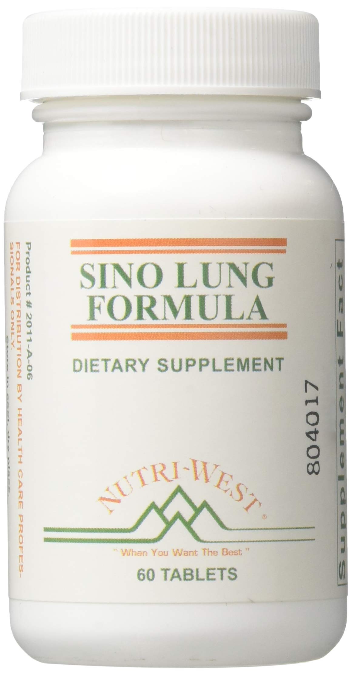 Nutri-West Sino-Lung Formula tablets front view for daily respiratory wellness