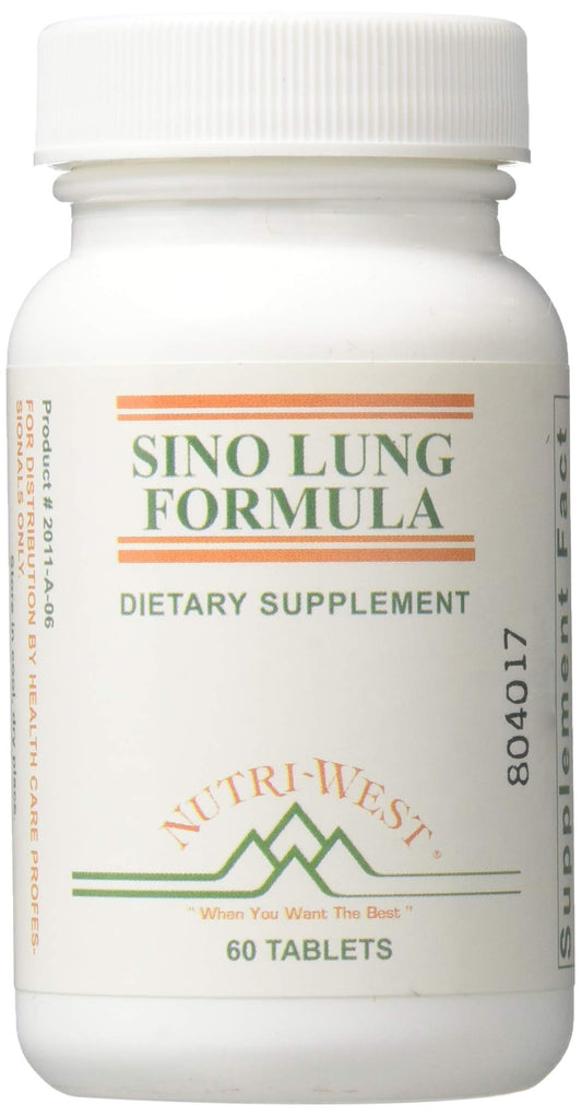 Nutri-West Sino-Lung Formula tablets front view for daily respiratory wellness