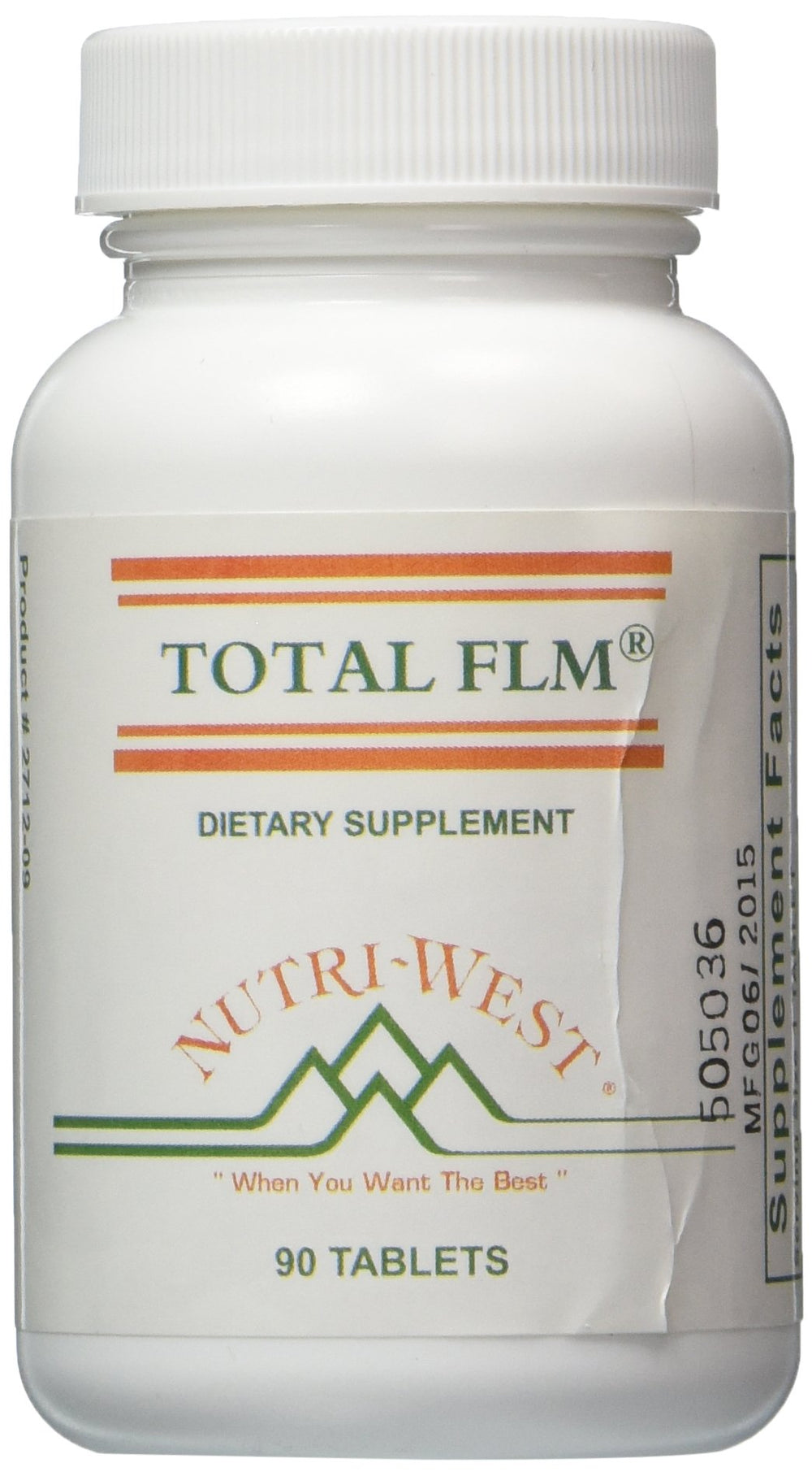 Nutri-West Total Inflam bottle front displaying 90 tablets for joint support and digestive ease