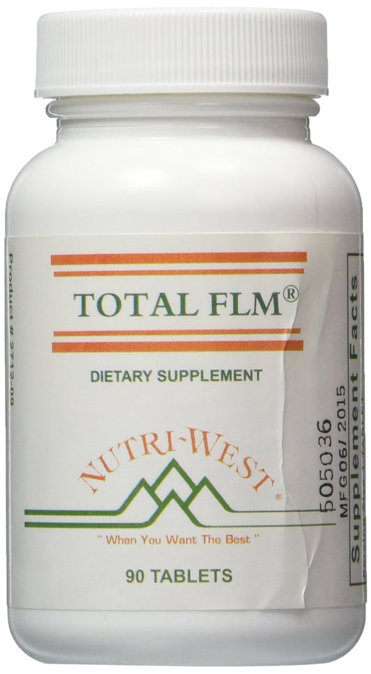 Nutri-West Total Inflam bottle front displaying 90 tablets for joint support and digestive ease