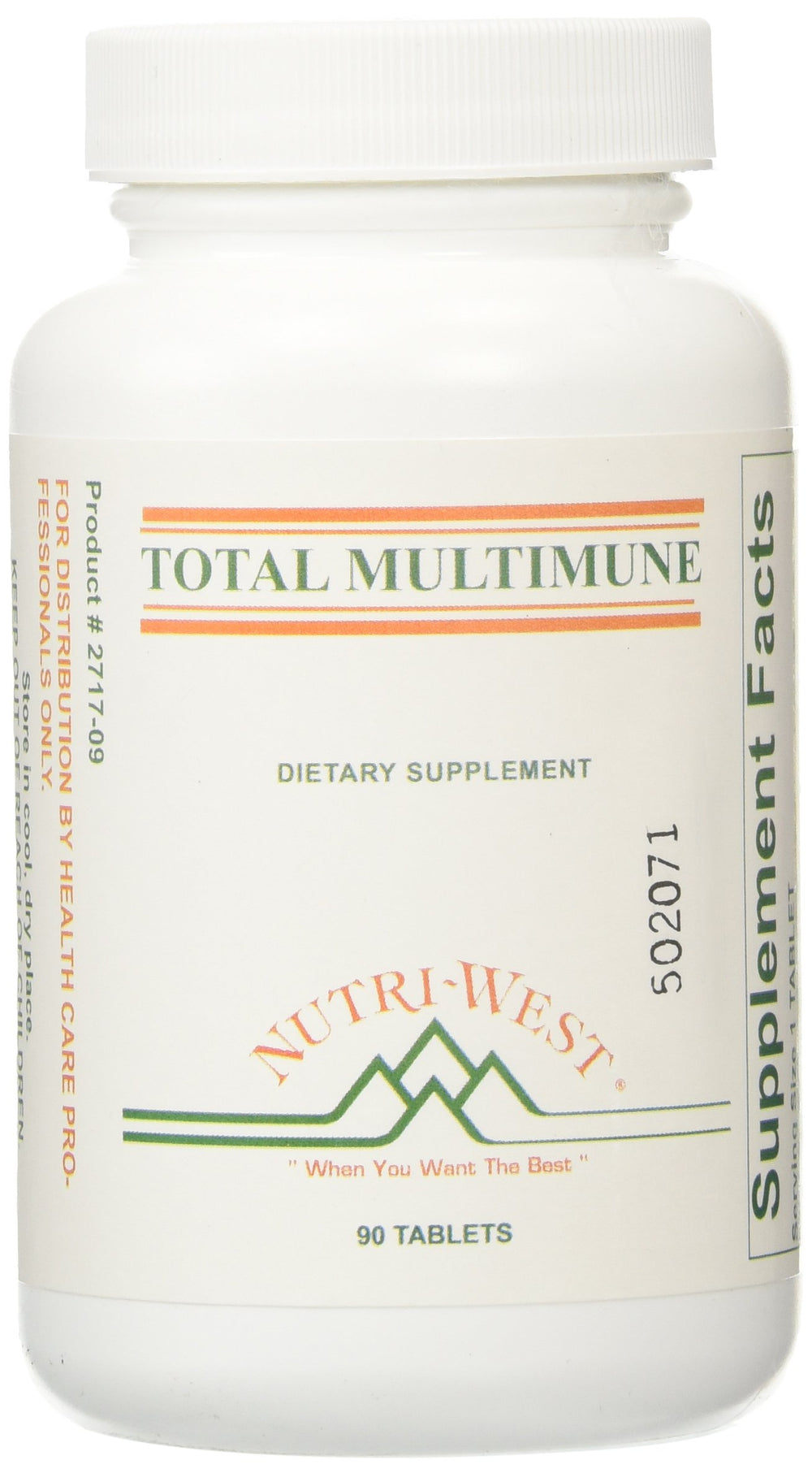Nutri-West Total Multimune bottle front view for daily wellness