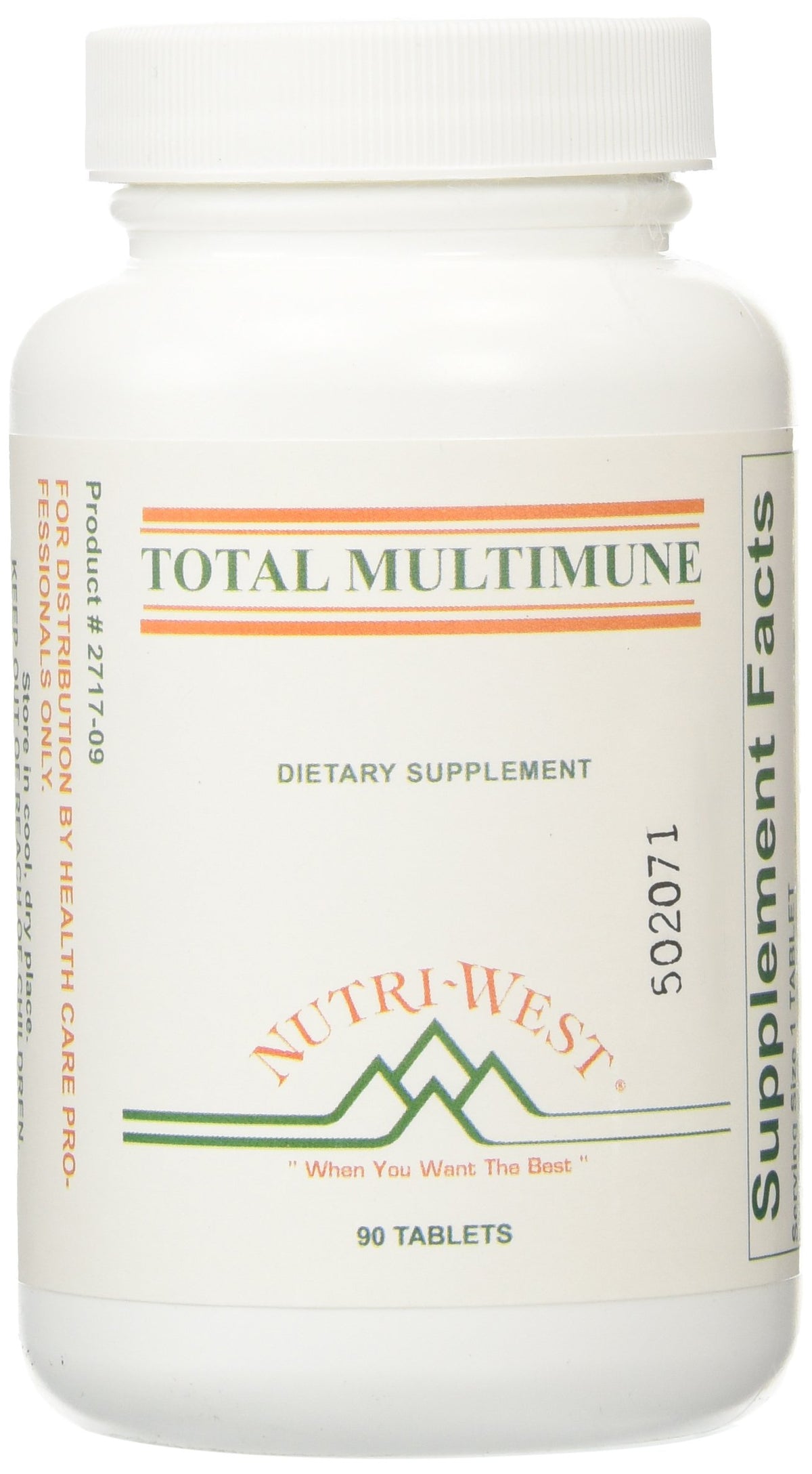 Nutri-West Total Multimune bottle front view for daily wellness