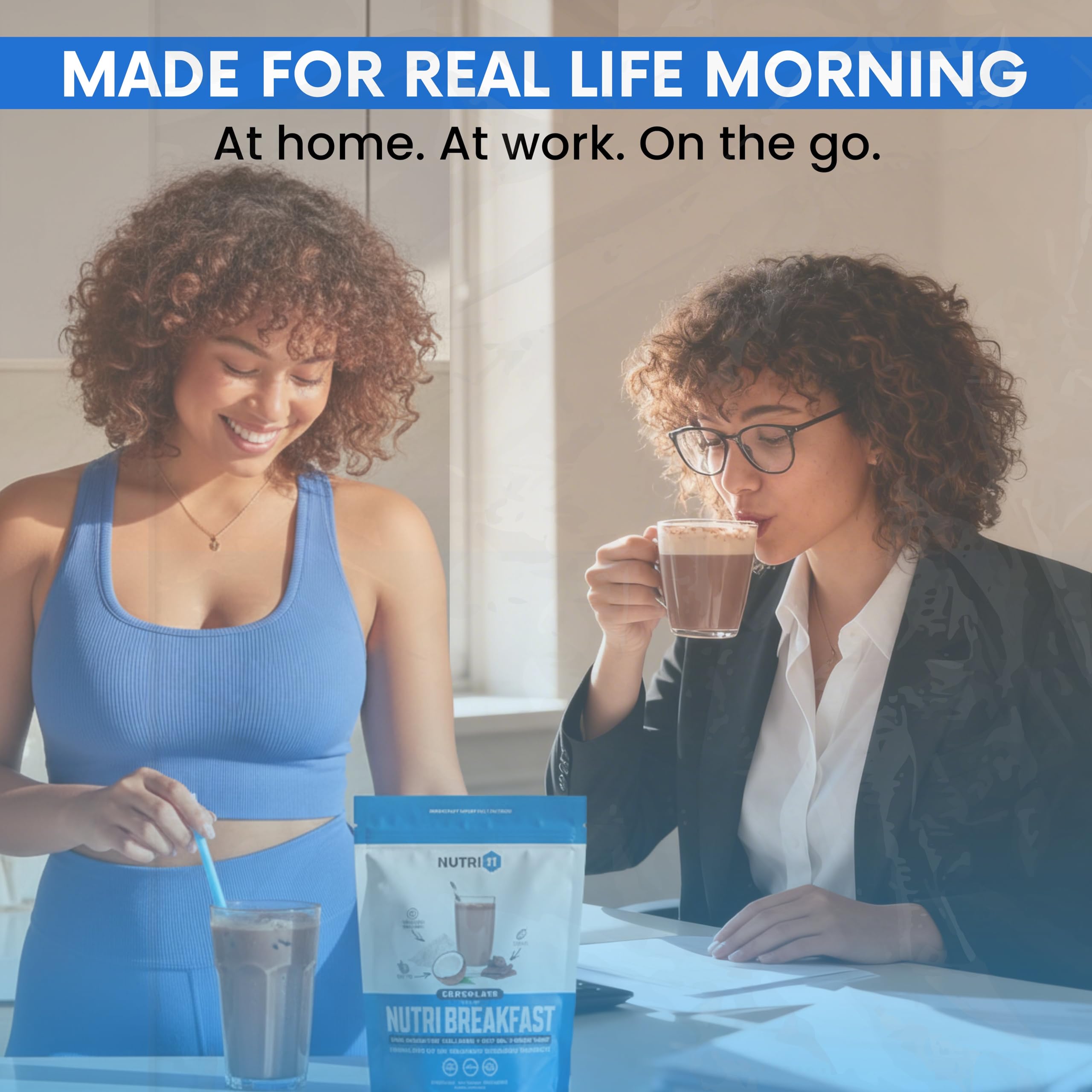 Nutri11 NutriBreakfast chocolate keto energy support in a tasty shake