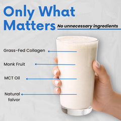 Nutri11 NutriBreakfast ingredients highlight grass-fed collagen and MCT oil.