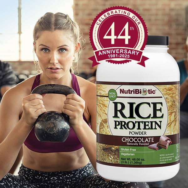 NutriBiotic Chocolate Rice Protein ingredient panel confirms simple formula