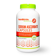 NutriBiotic Sodium Ascorbate Capsules bottle for daily immune support.