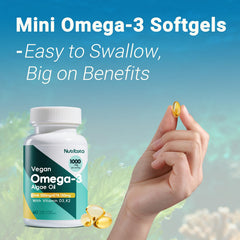Easy daily routine with Nutribota omega-3 softgels.