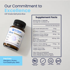 Nutricel Blue Immune grass-fed liver extract visual in the blend.