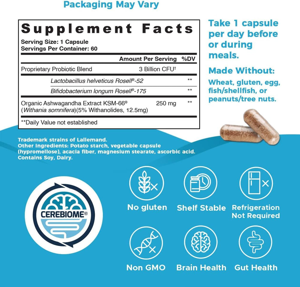 Nutricelebrity Mood Support capsules promoting daily resilience and relaxation.