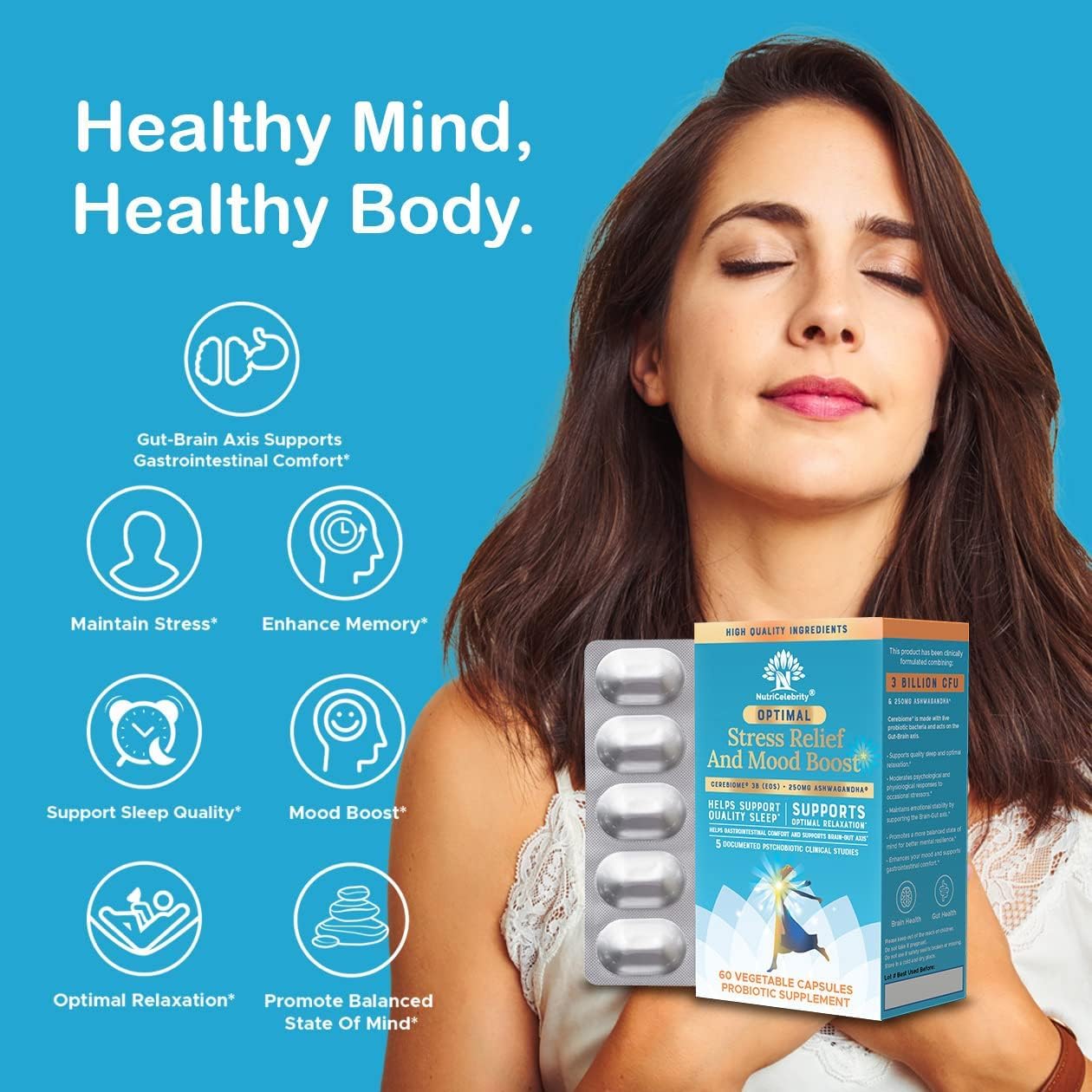 Nutricelebrity Sleep aid for restful nights and smoother mornings.