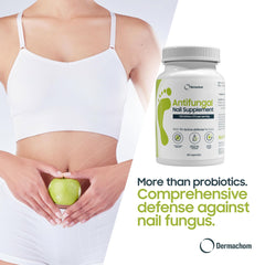 Nutrichom grapefruit seed extract graphic suggests antioxidant and nail benefits.