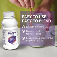 Nutricia Liquigen case of four-pack on shelf