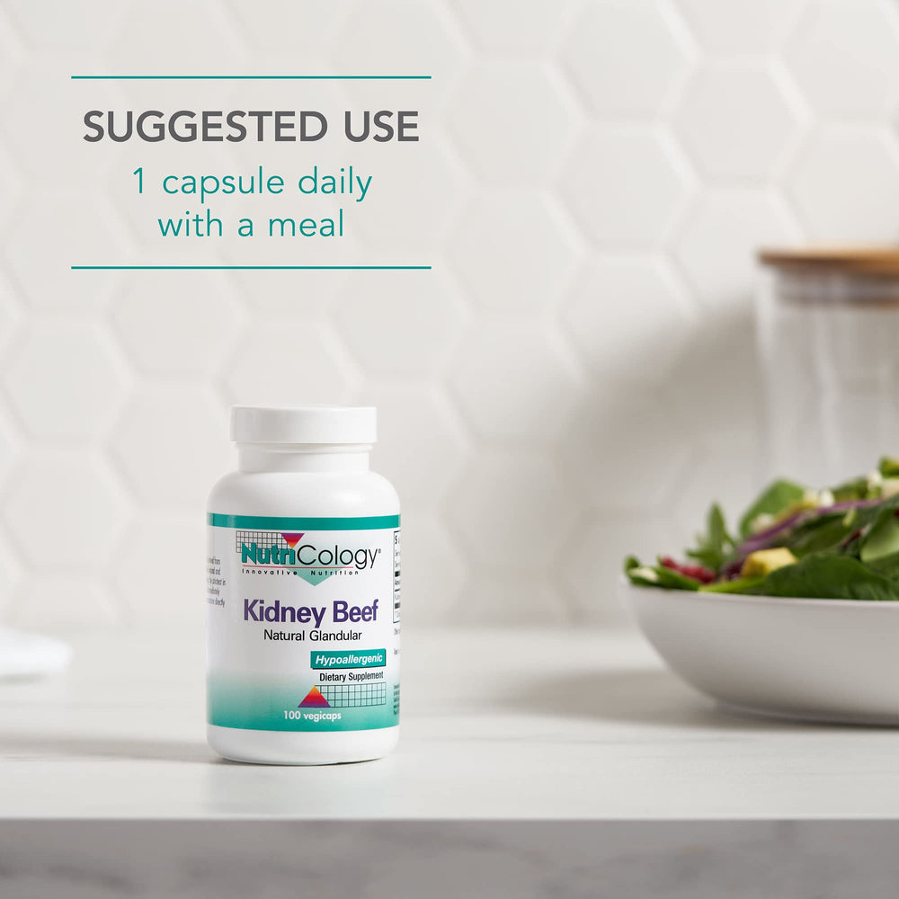 Nutricology 100-count bottle front view for easy daily access