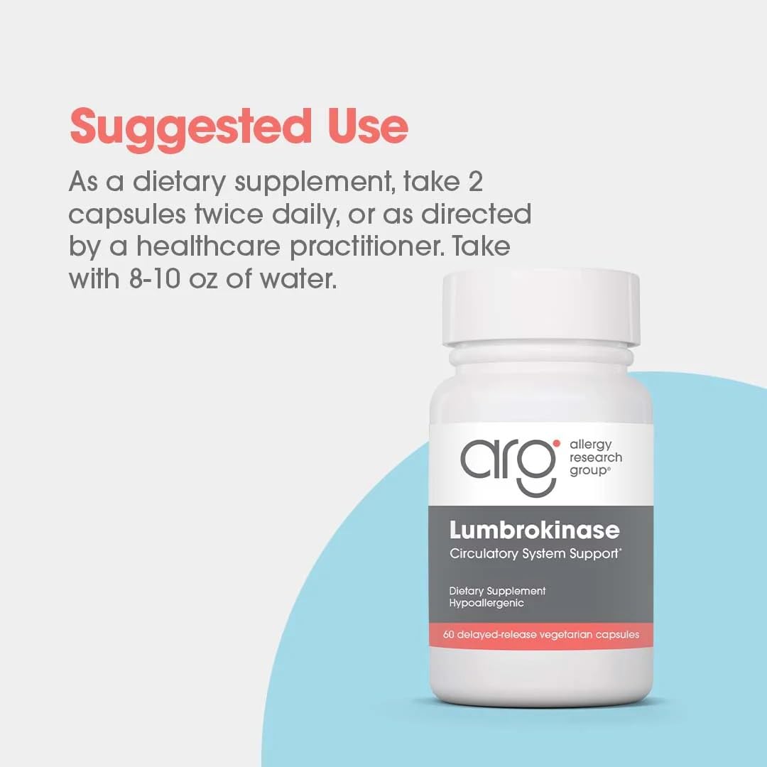 Nutricology Lumbrokinase-delayed-release capsules presented for consistent daily intake.
