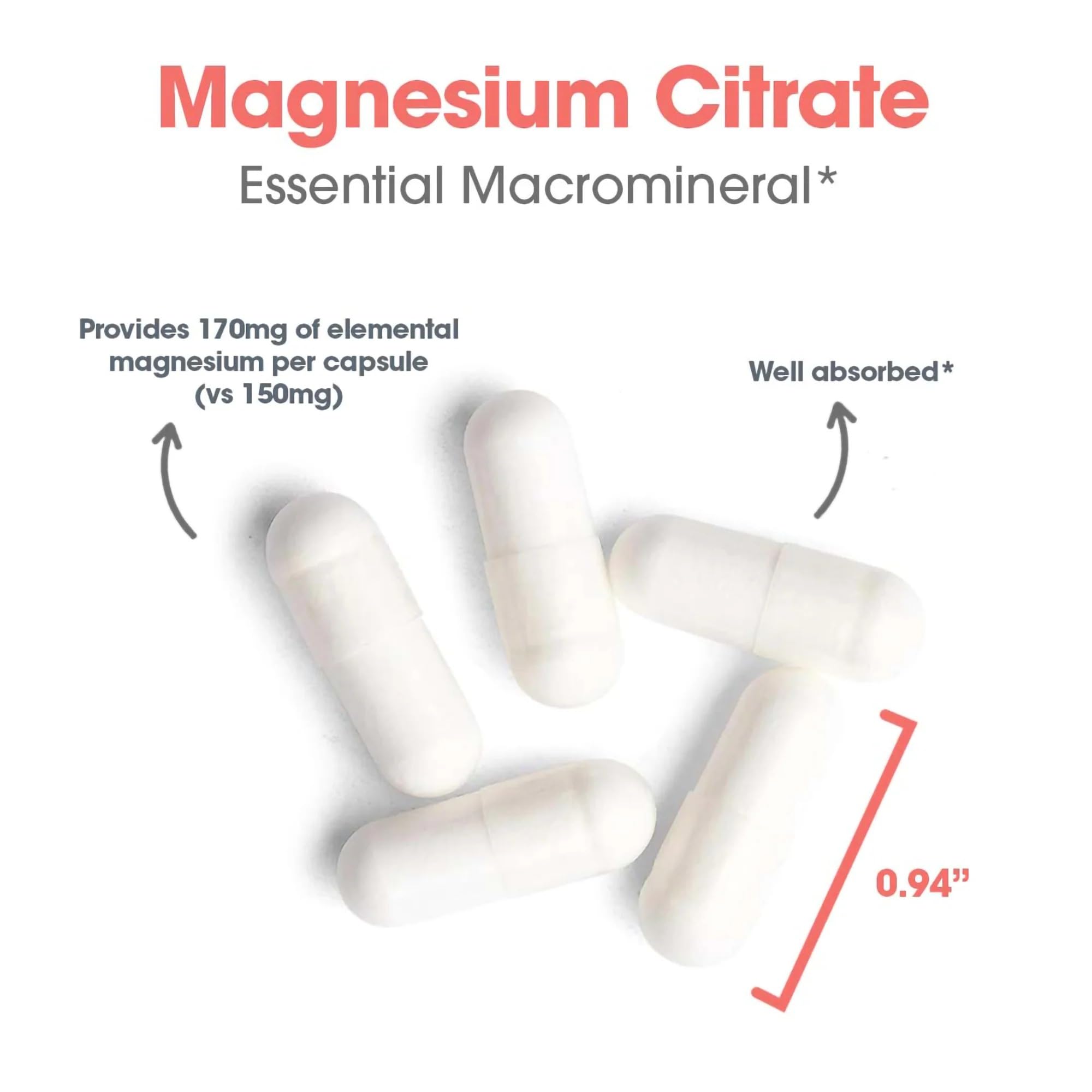 Nutricology Magnesium Citrate packaging with gluten-free icon.