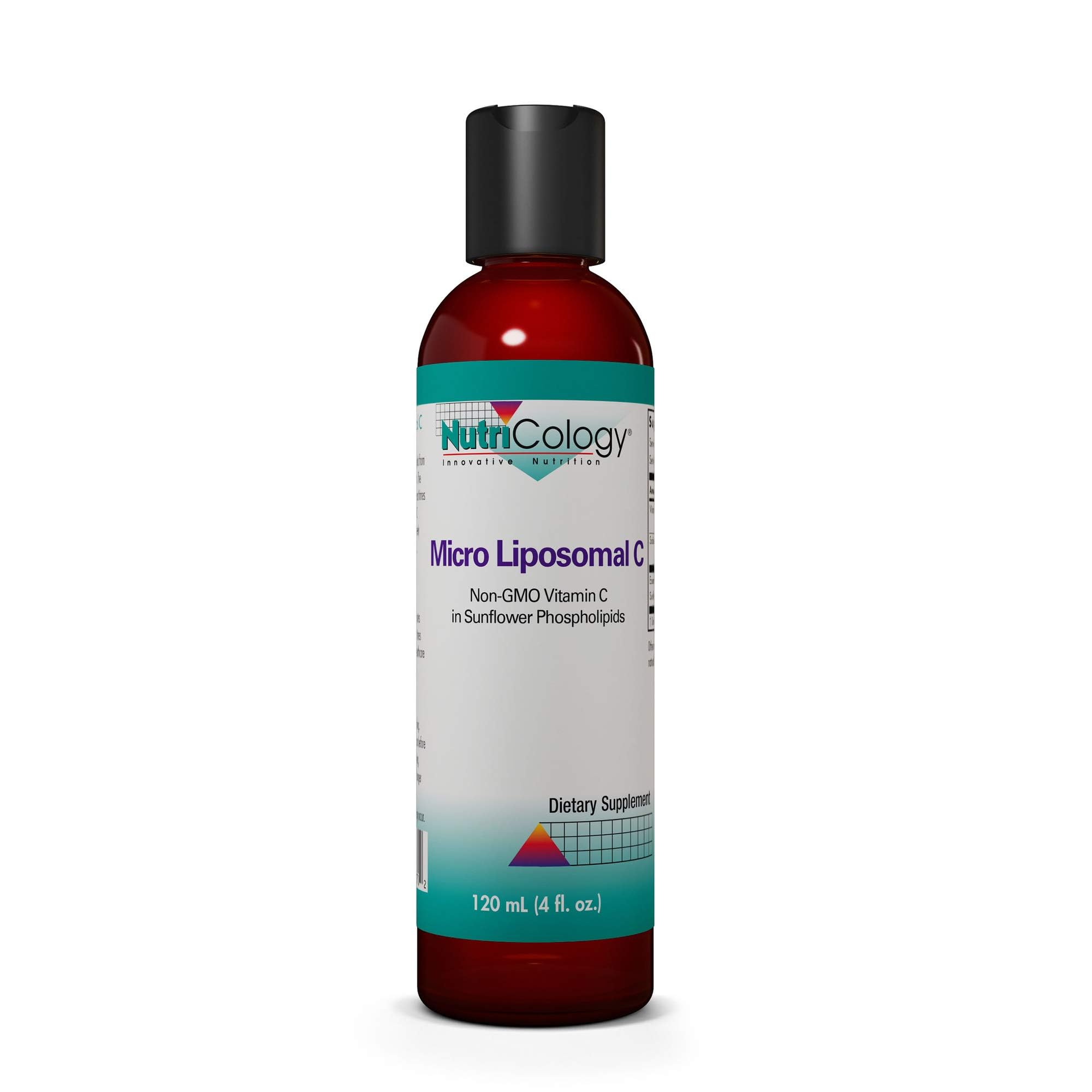 Nutricology Micro Liposomal C bottle for easy daily liquid vitamin C.
