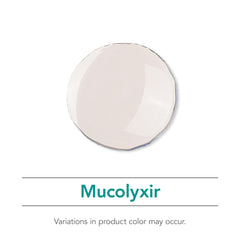 Nutricology Mucolyxir liquid texture visible for smooth administration.