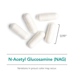 Nutricology NAG dosage card shows three-times-daily use.