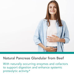 NutriCology Pancreas Natural Glandular lyophilized tissue detail preserves enzymes.