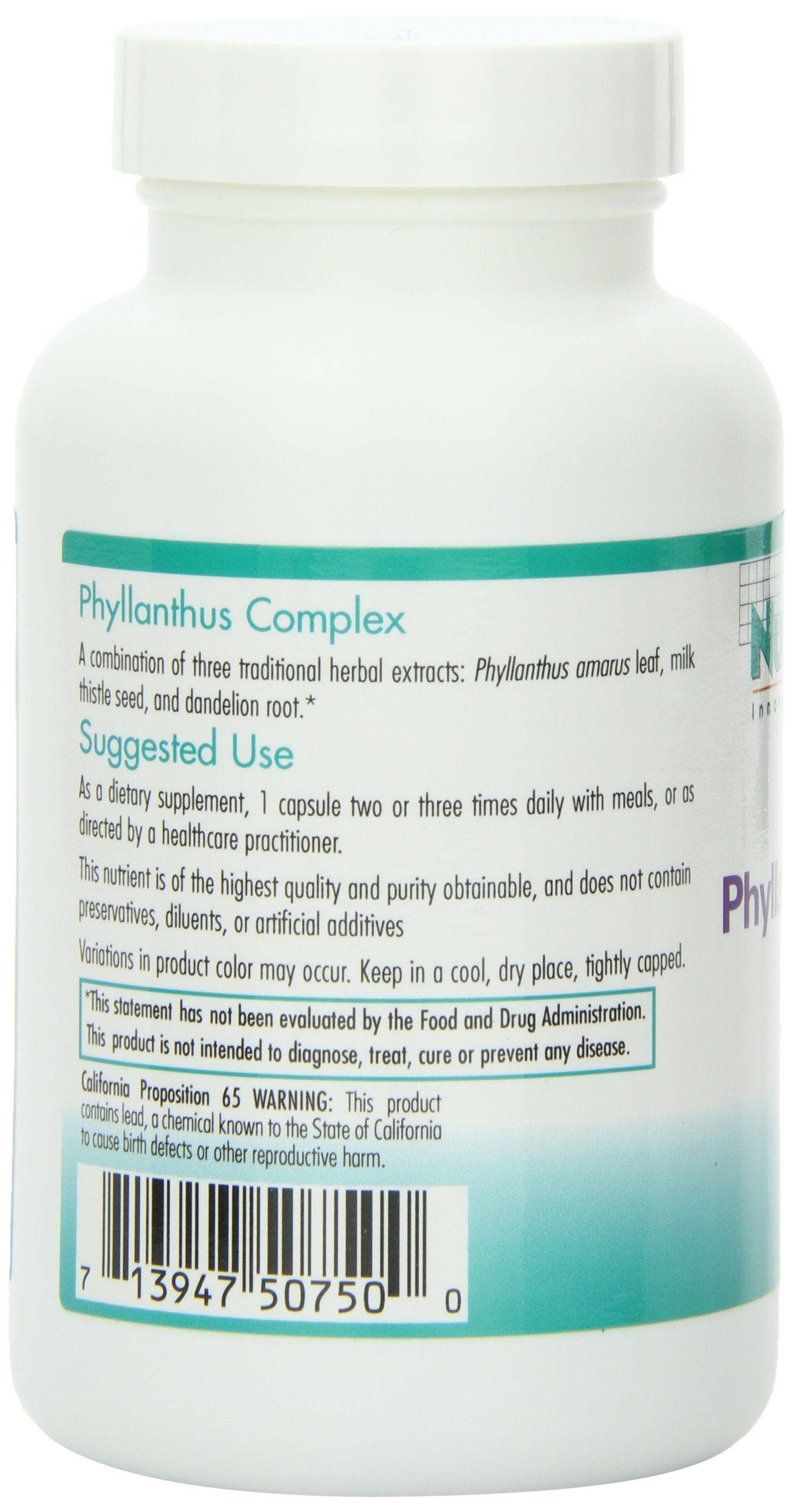 Nutricology Phyllantus Complex dandelion root close-up for detox-friendly use.