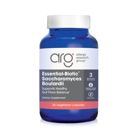 NutriCology Restore-Biotic capsules; supports GI microbial balance.