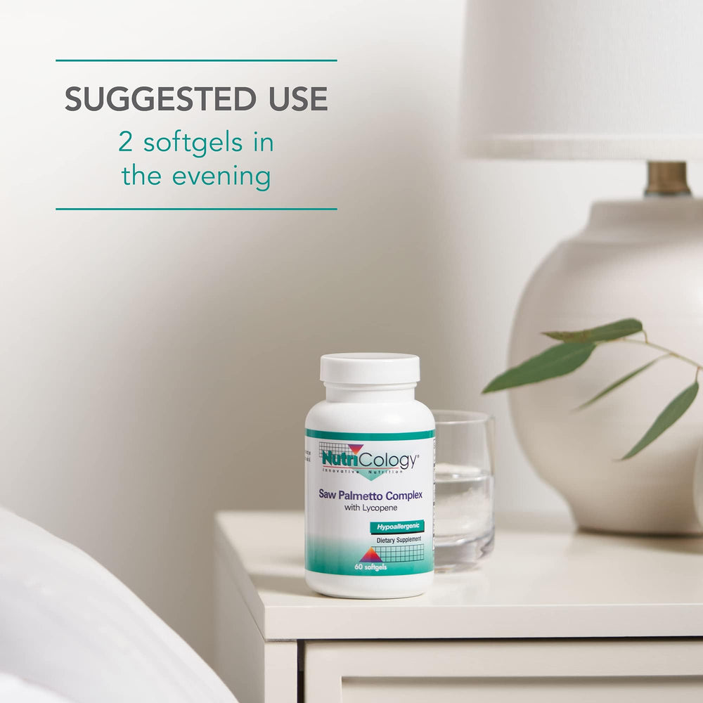 Nutricology softgel packaging showcasing a convenient 60-count supply.