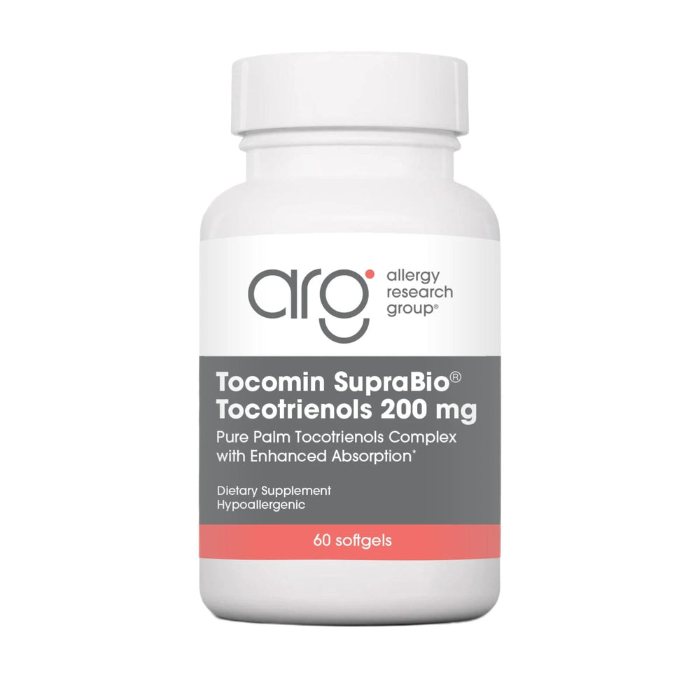 Nutricology Tocomin SupraBio softgels in bottle for convenient daily supplementation.