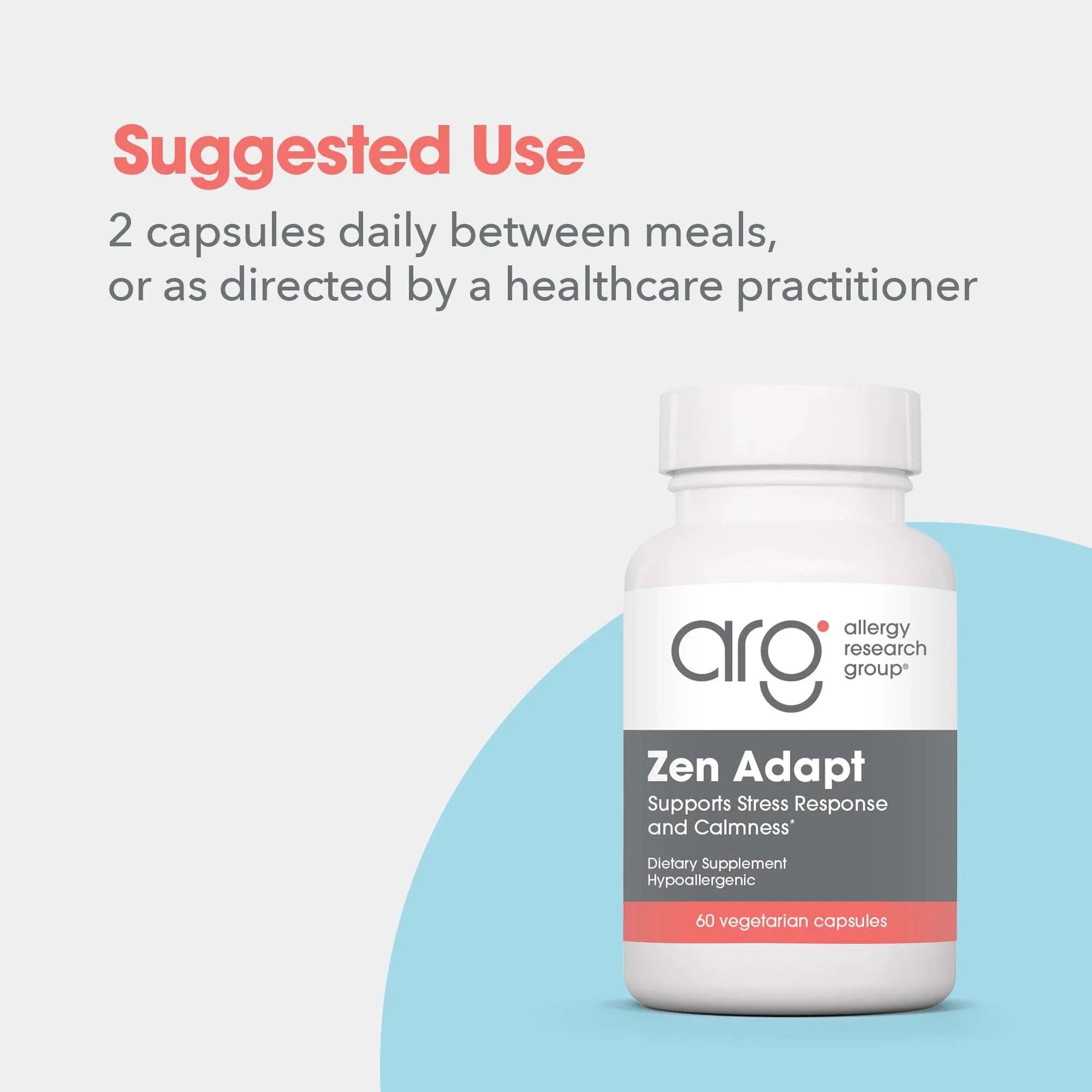 Nutricology Zen Adapt GABA and L-Theanine ingredients visible to reinforce calm moments