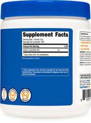 Nutricost Acetyl L-Carnitine back packaging with testing info
