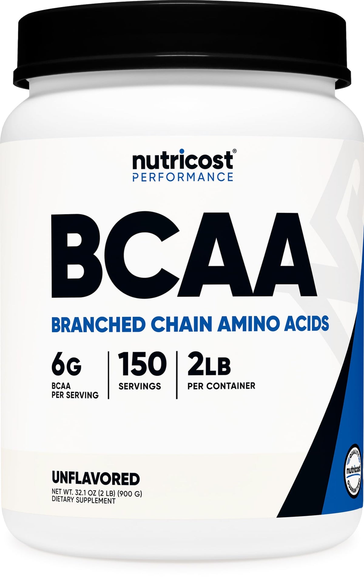 Nutricost BCAA powder bottle supports post-workout amino needs.