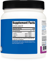 Nutricost BCAA grape bottle being stirred for post-workout shake.