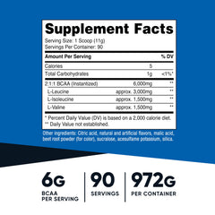 Nutricost BCAA Raspberry Lemonade shaker filled with powder mix