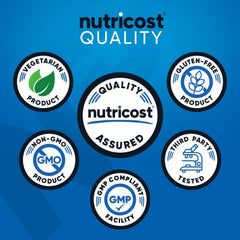 Nutricost BCAA powder scoop showing serving size for exact mixing.