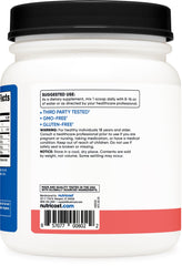 Unflavored Nutricost BCAA powder in convenient tub