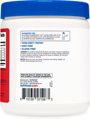 Nutricost BHB salts drink mix label highlights ingredients and third-party testing for transparency.