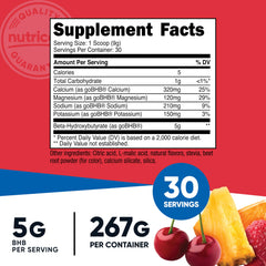 Nutricost BHB salts drink mix serve scoop showing convenient serving option for on-the-go use.