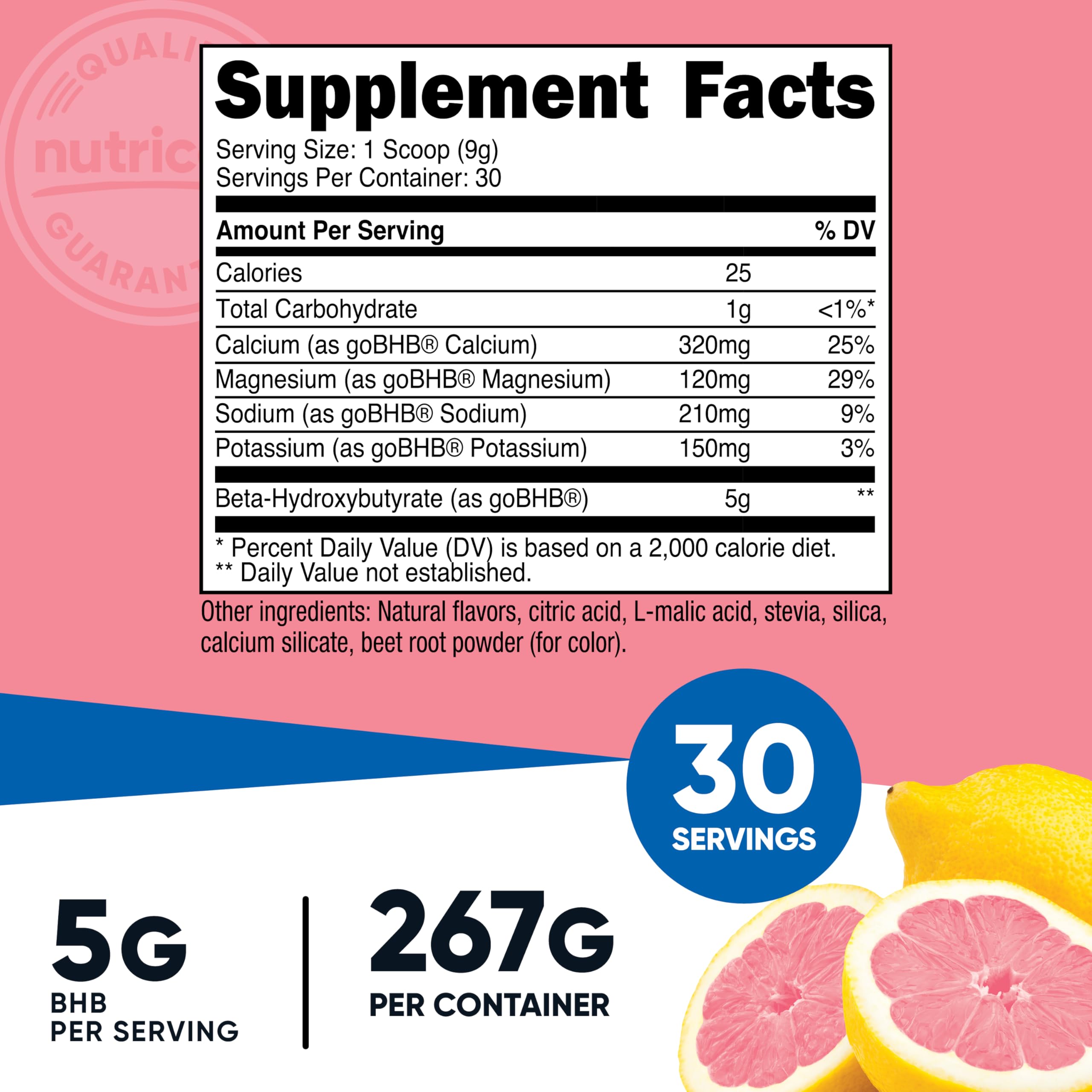 Nutricost BHB salts scoop showing precise serving for easy dosing