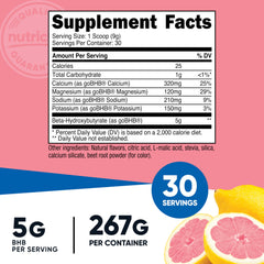 Nutricost BHB salts scoop showing precise serving for easy dosing