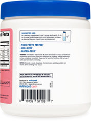 Front view of Nutricost BHB salts drink mix tub with 30 servings