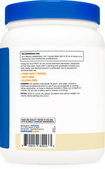 Nutricost C8 MCT Oil Powder in a smoothie delivering vanilla flavor