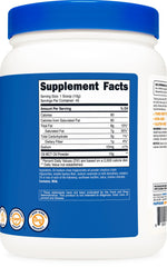 Nutrition label for Nutricost C8 MCT Powder shows concentration