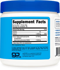Nutricost Calcium BHB quality assurance seal indicates GMP and third party testing.