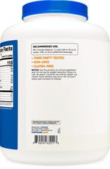 Nutricost casein powder gluten-free non-GMO label emphasizes clean protein.