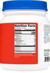Nutrition facts panel on Nutricost Tropical Punch mix packaging