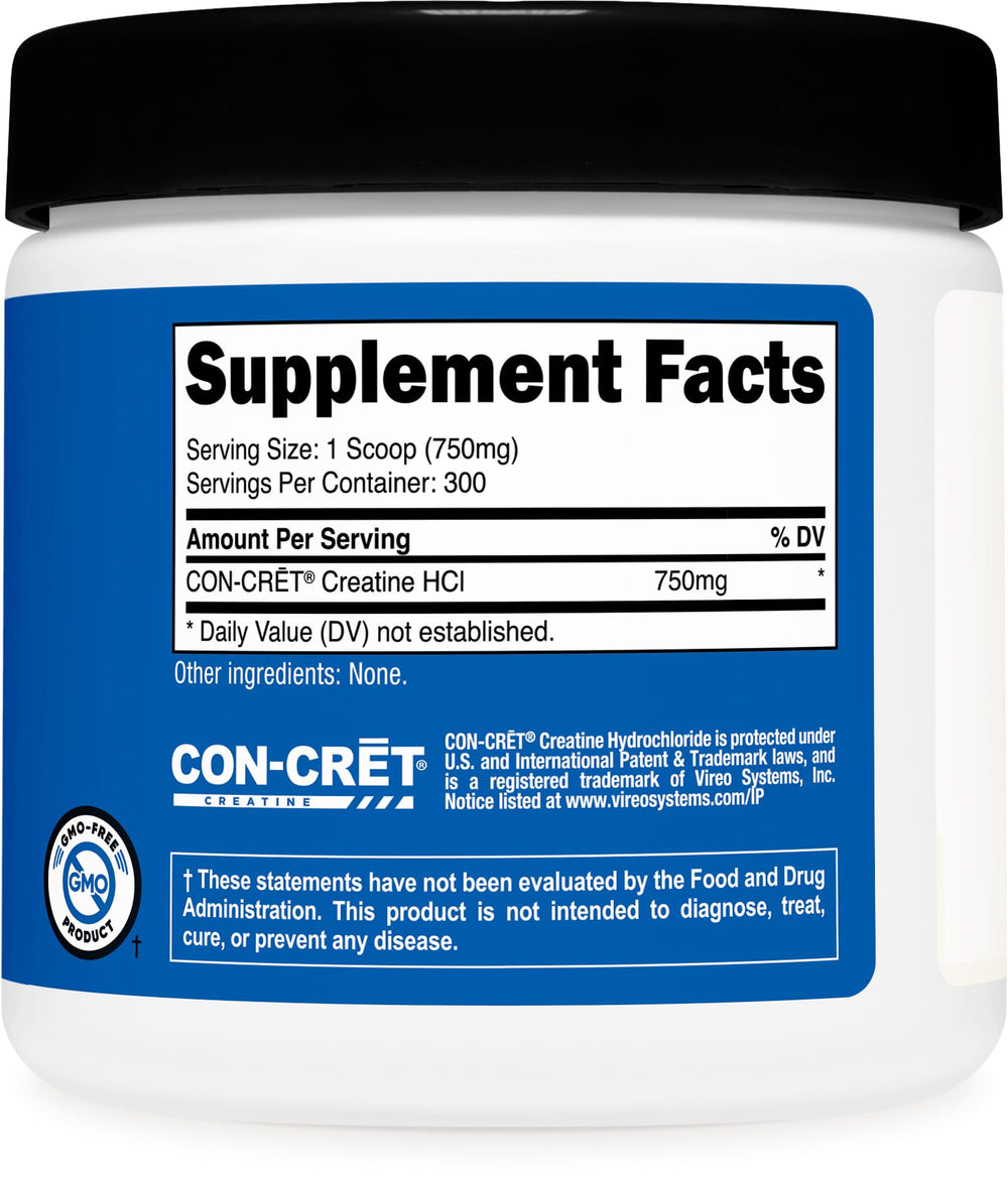 Nutricost Creatine HCl packaging on kitchen counter.