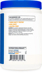 Nutricost Inositol powder dissolving in water for easy mixing.